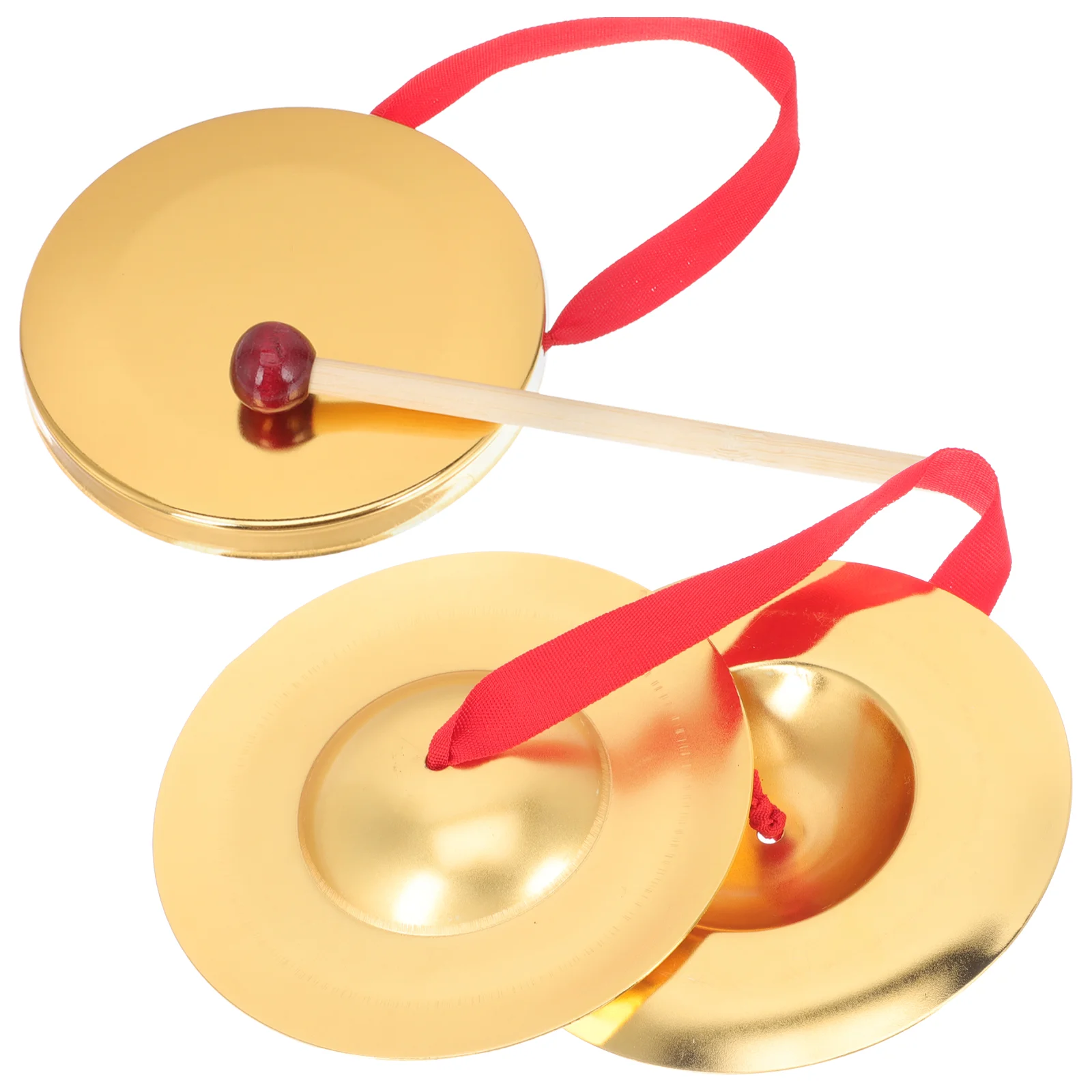 

Chinese New Year Party Favors Childrens Toys Rhythm Beat Brass Cymbals Kids Tibetan Tingsha Musical Instrument