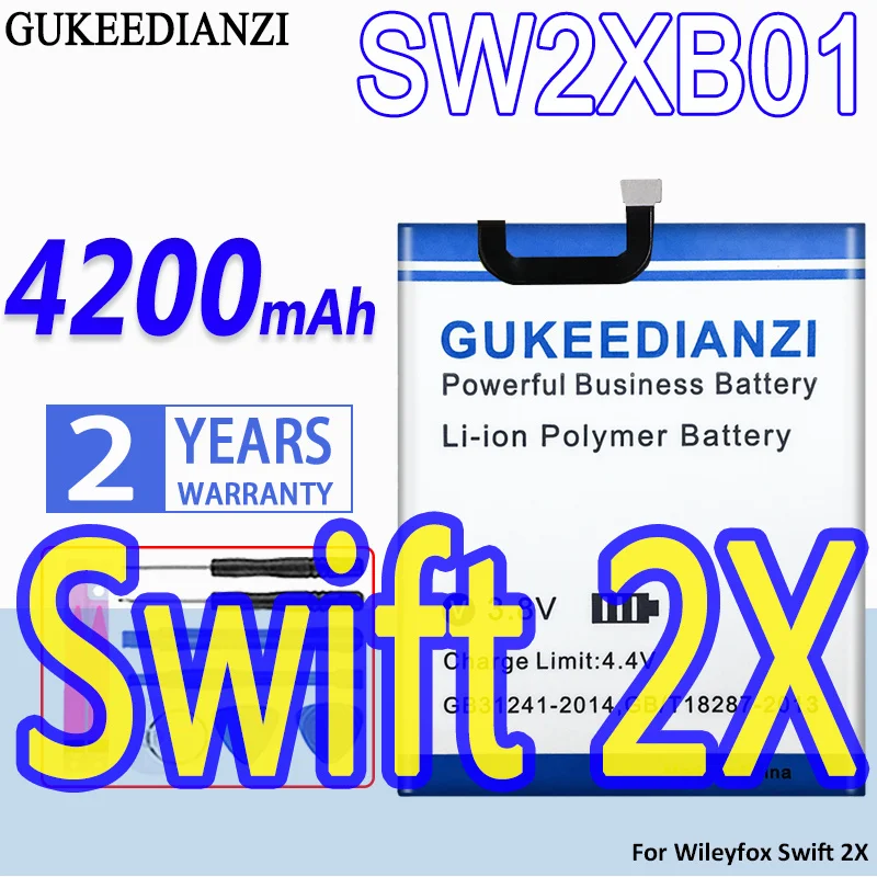 Большой емкости аккумулятор GUKEEDIANZI SW2XB01 SWB0115 SWB0116 для Wileyfox Swift 2X 2/2 Plus 2 сменные