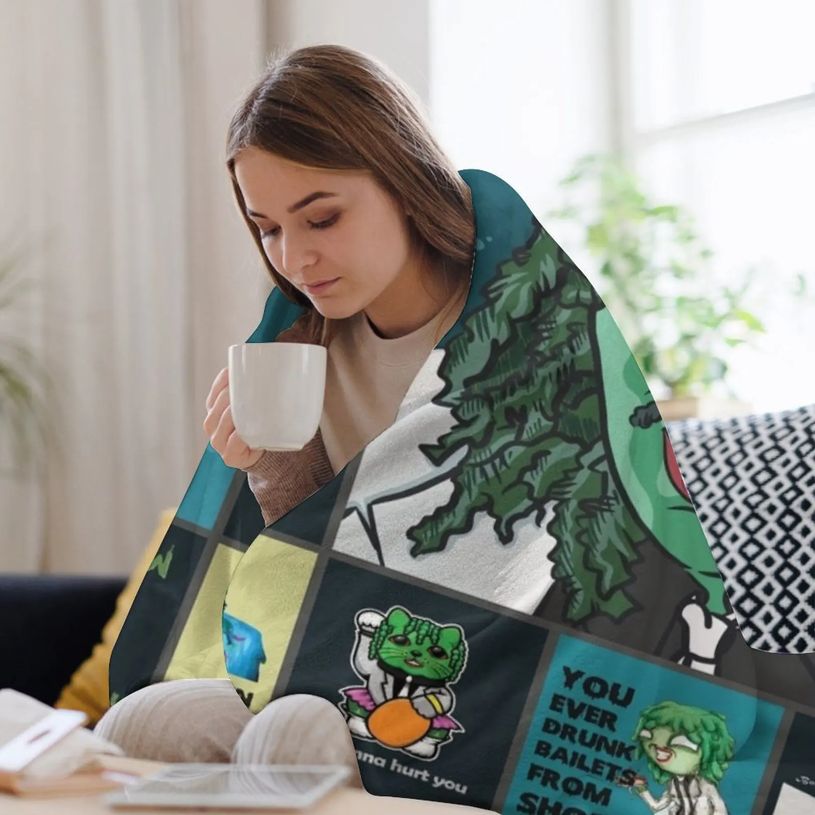 Фото Плед M Old Gregg Quilt Ver.0217, мягкое теплое одеяло, подарок для дедушки и бабушки №3