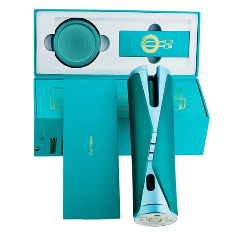 

Portable Wireless Automatic Curling Ceramic Curler USB Rechargeable For LCD Display Curly Machine Styling Tool