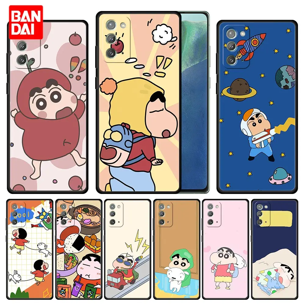 

Cartoon Crayons Shin-Chan Anime Case for Samsung Galaxy Note 20 10 9 8 S21 S20 FE Plus Ultra Lite 4G 5G Silicone Capinha Cover