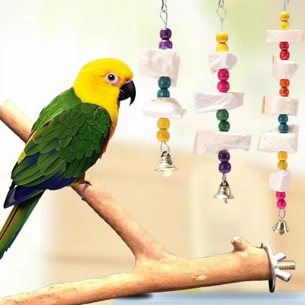 

Practical Bird Chew Toy Relieve Boredom Eco-friendly Hanging Pet Parrot Chew Toy Recreational Bird Gnawing Toy for Parakeet