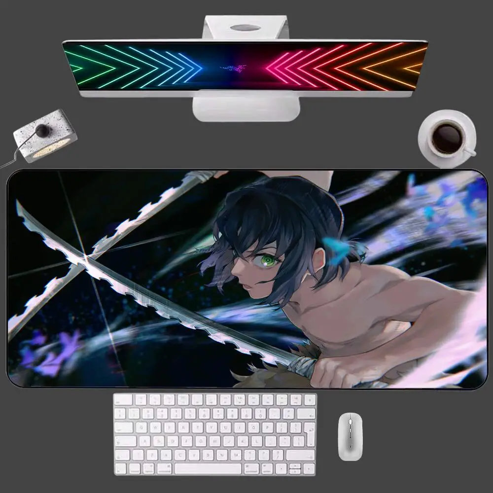 

Большой коврик для мыши XXL, рассекающий демонов, клавиатура, коврик для мыши, компьютерный Настольный коврик для ПК, игровой коврик, коврик д...