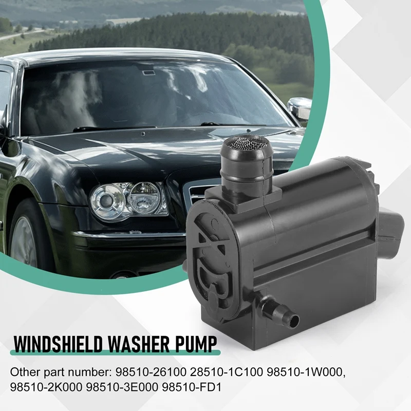 Новый автомобильный насос омывателя лобового стекла 98510-1W000 985101W000 для Hyundai Kia с