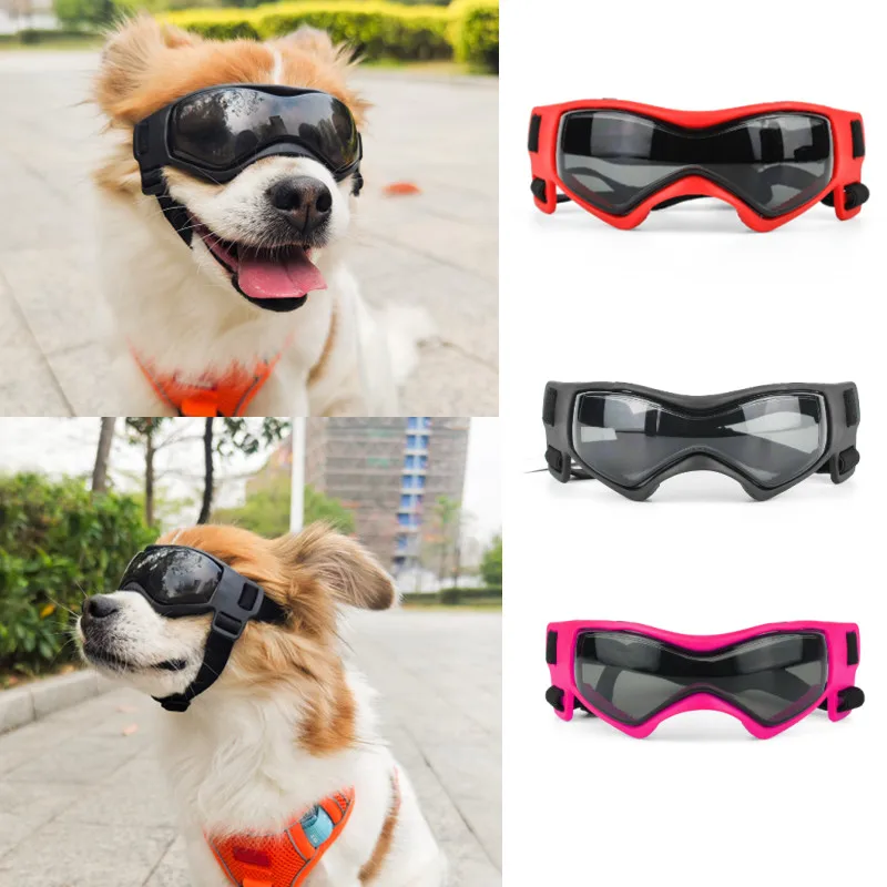 

Pet Dog Cat Glasses Anti-ultraviolet Protection Eyewear Soft Cool Frame Goggles Outdoor Sunglasses for Small Dog Supplies