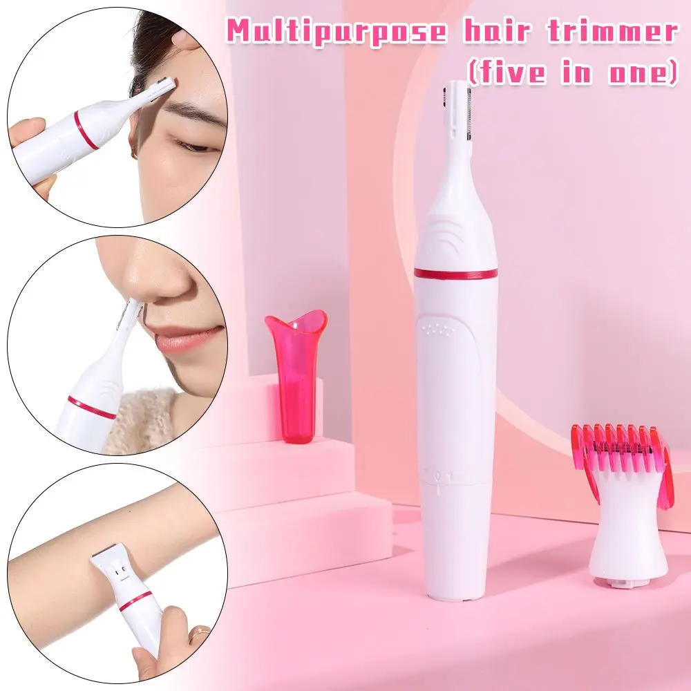 

Multi-Purpose Electric Hair Trimmer Epilator 5In1 Electric Trimmer Hair Removal Eyebrow Bikini Underarms Shaver Shaving Machine