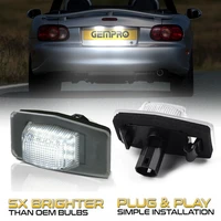 2pcs led number license plate light lamps for ford escape mk1 maverick laser lynx kn kq mercury mariner car accessories