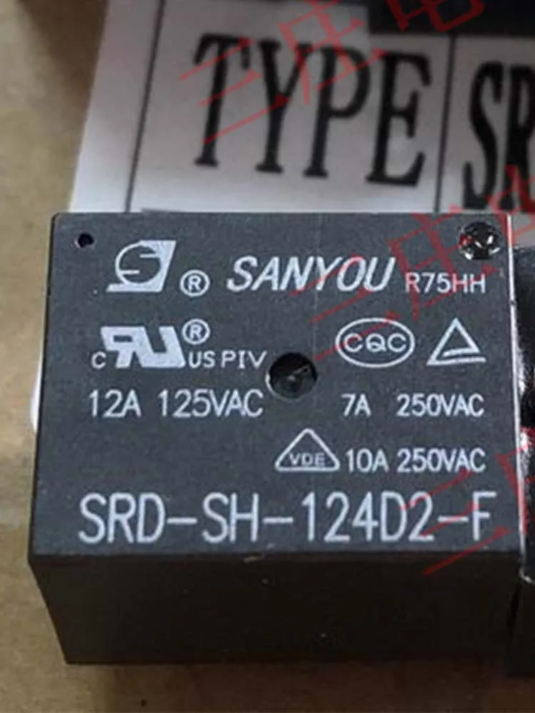 

1 PCS 24V Relay SRD-SH-124D2-F 24VDC 10A 5Pins