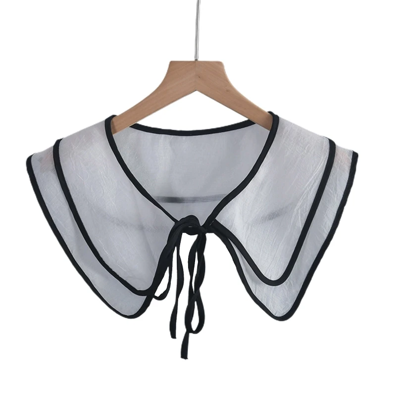 

False Collar Shoulder Collar Black Trim Lolita Shoulder Warp Collar Cute Decorative Collar Dickey Collar Easy To Wear T8NB