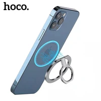 hoco removable magnetic metal base holder for iphone 13 pro max phone ring sticker holder magnet grip for iphone 12 accessories