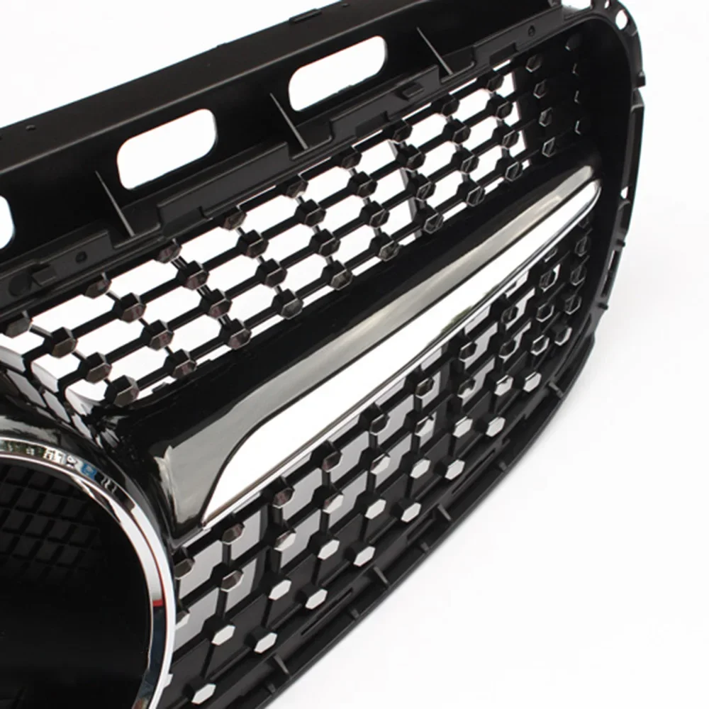Глянцевая черная передняя гоночная решетка бампера для Mercedes E-class W212 Sedan 4-Door 2014 2015