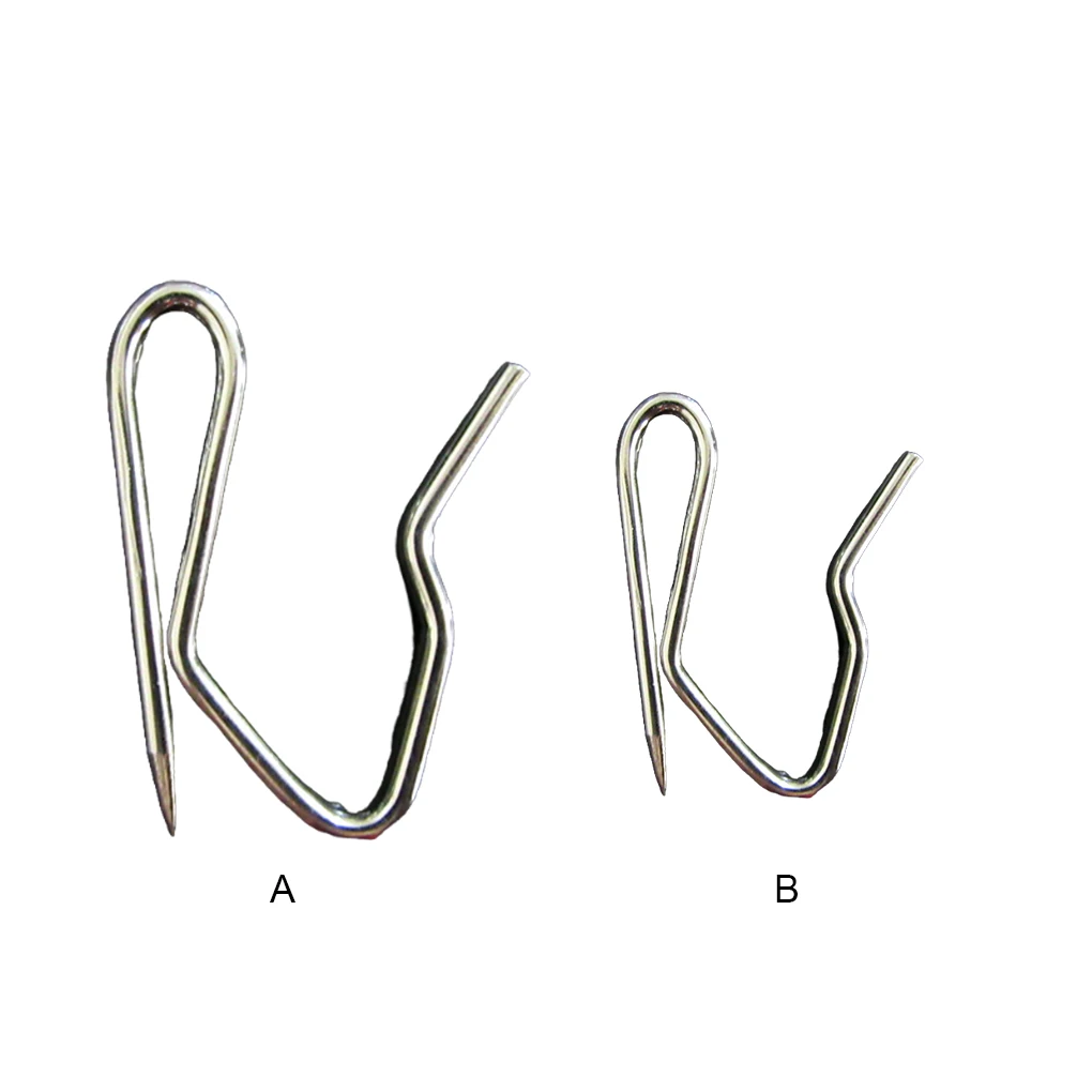 

100 Pieces Curtain Hooks Curtains Fittings Drape Hangers Hanging Hook