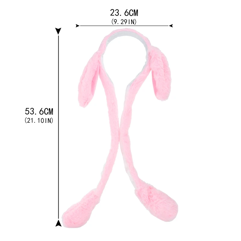 Ободок для волос Детский плюшевый с ушками кролика |
