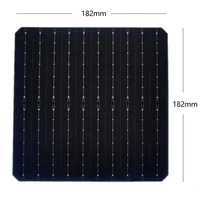25 Pieces Monocrystalline Silicon Solar cells 182mm x182mm A Grade 22.9% Efficiency For DIY 12V 180W Solar panel +100m Bus wires
