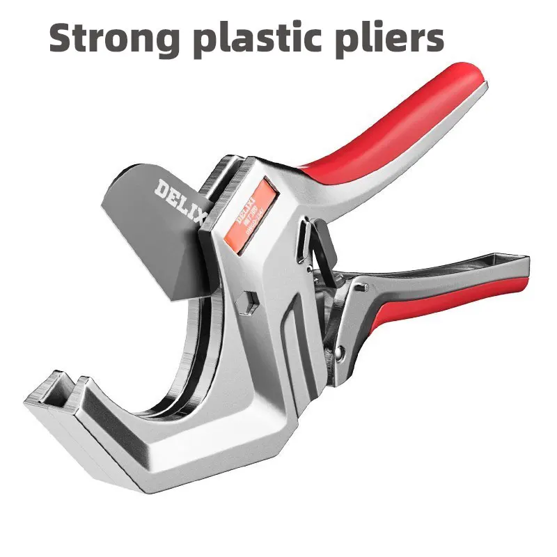 Strong Plastic Pliers PVC Pipe Cutter Scissors Shear Hose Cutting Hand Tool Snap Pliers Plastic Pipes PPR/PE/PVC Adjustable Tube