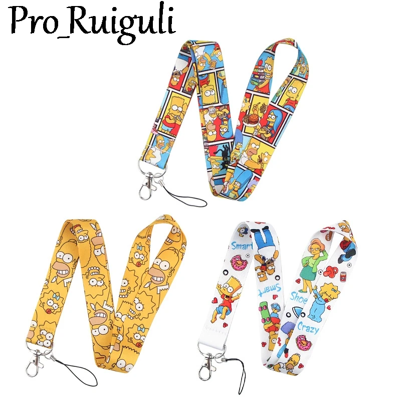 

Cartoon funny characters Cell Phone Neck Wrist Strap Lanyard For i ID Card Badge Holder Key Cord Keycord