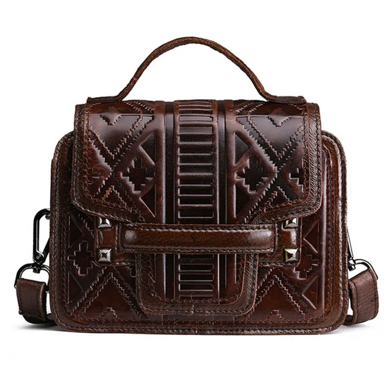 

Женская винтажная сумка из натуральной воловьей кожи с масляным воском