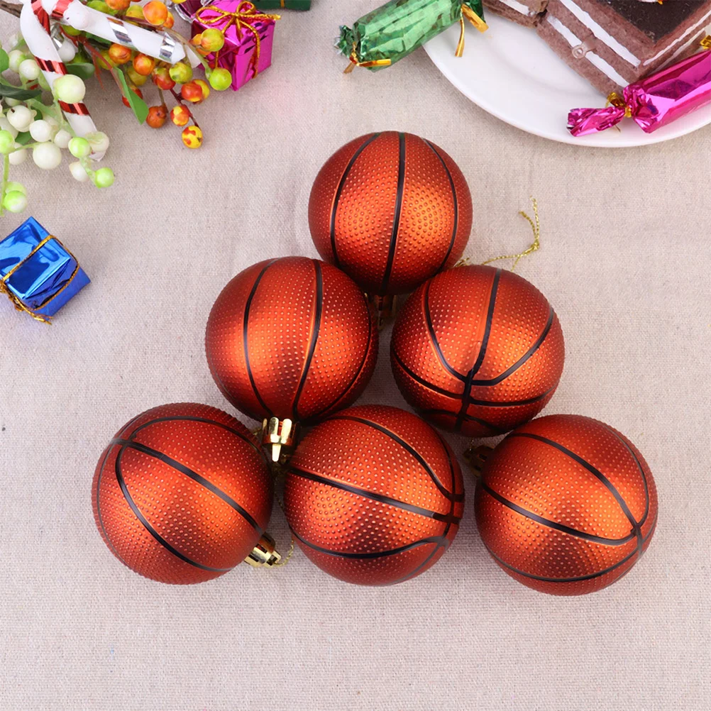 

Sports Christmas Ball Pendant Party Decorations Supplies Football Ornaments Plastic Hanging Balls