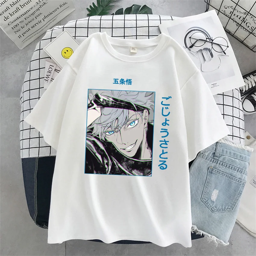 

Charm Anime back battle men's summer fashion large size male and female students round neck short sleeve Anime T-shirt men