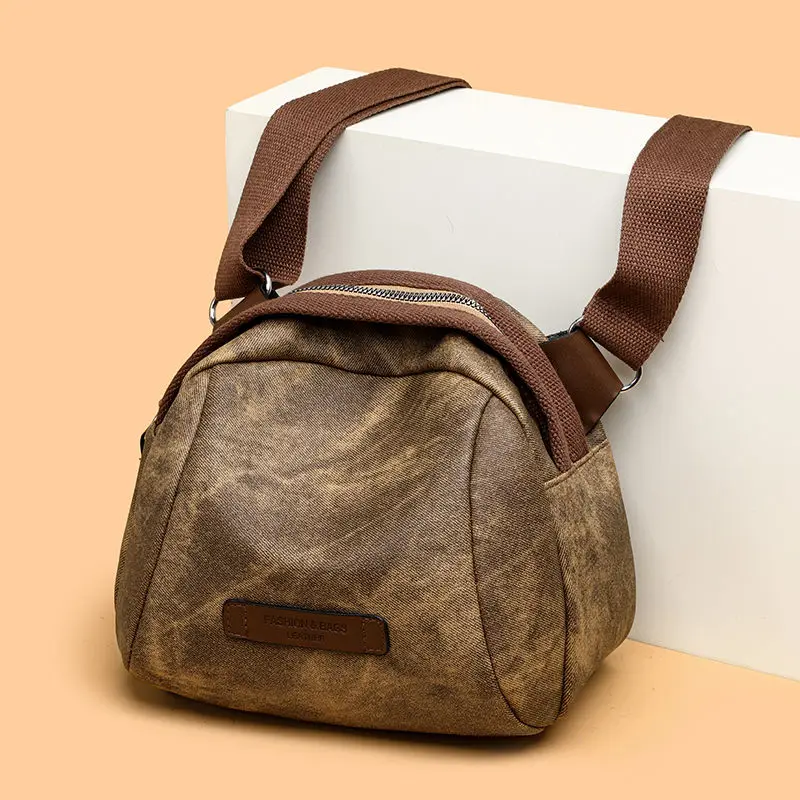 Новая маленькая сумка на одно плечо женская через Женская холщовая стильная из