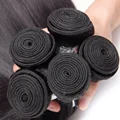 Fashow 30 32 34 36 40 inch Indian Hair Straight Hair Bundles 100% Human Hair Bundles Double Wefts Natural Thick Hair Extensions
