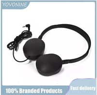 yovonine 3 5mm wired stereo headset noise cancelling earphone with microphone adjustable headband for computer laptop desktop