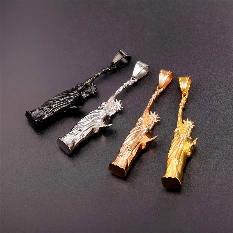 Ожерелье мужское и женское из нержавеющей стали с изображением статуи Свободы |