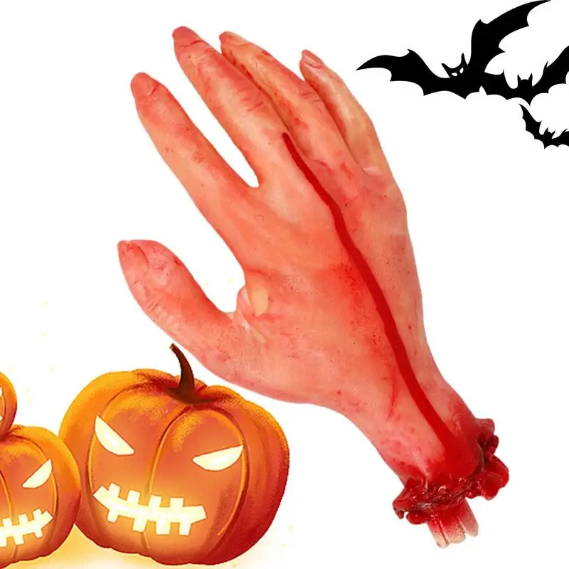 Рука Хэллоуин разделенный поддельный тело сломанный реквизит человеческие части кровь ползучие руки палец ноги часть украшение мертвая нога