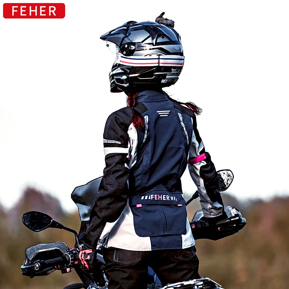 Женская мотоциклетная водонепроницаемая защита от холода Защитная куртка для