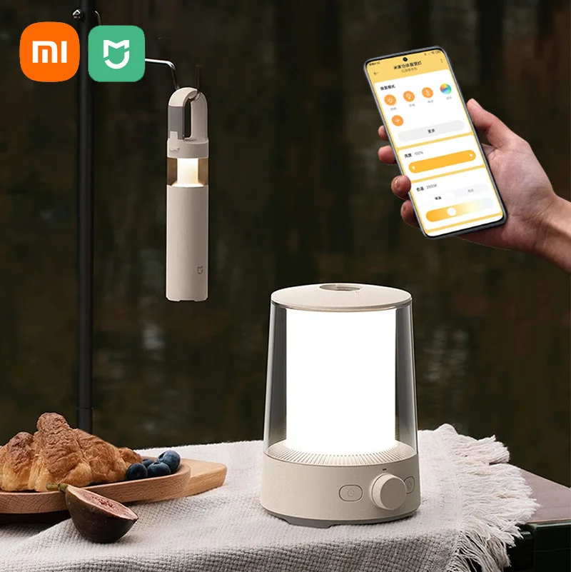 

Xiaomi Mijia Smart Camping Lamp Light Separate Double Light Design USB Rechargeable Tent Lamp for Outdoor Work With Mi Home APP