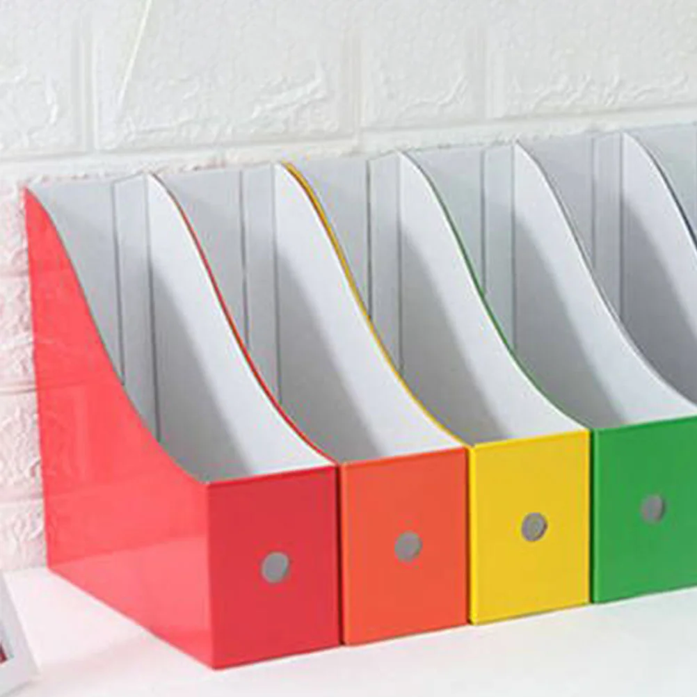 

6pcs File Document Box Book Storage Rack Files Books Holders Office Magazine Holder