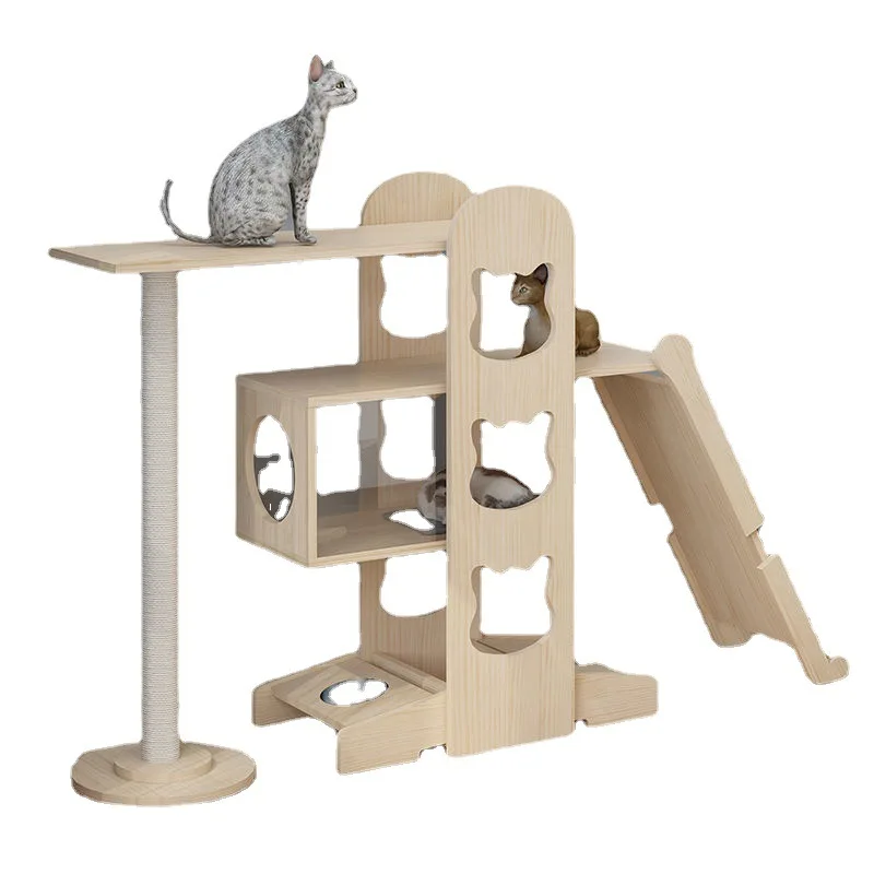 

Cat tree, cat nest, cat tree integration, no land occupation, large cat free field, vertical Cat tree