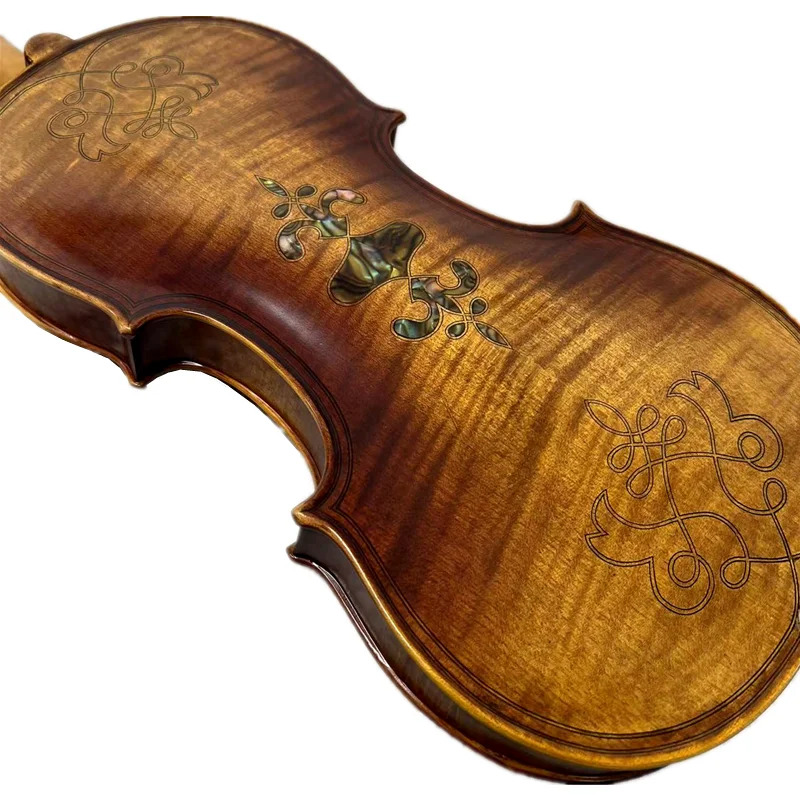 Strad style Song Maestro 4/4 инкрустация скрипки хорошая оболочка мягкий и элегантный звук