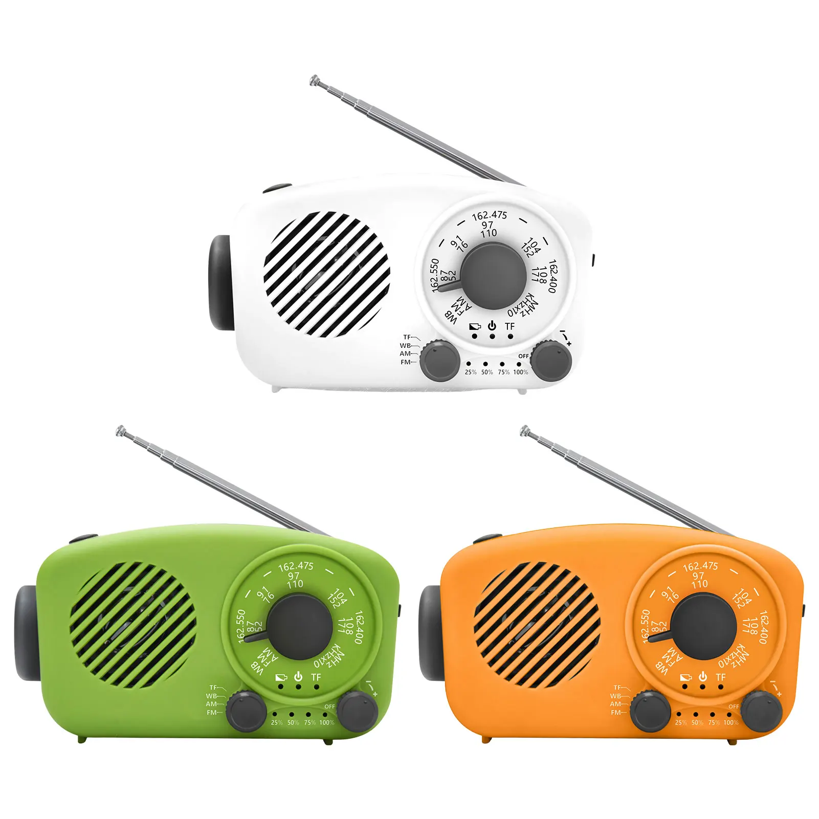 

Аварийный радиоприемник на солнечной батарее, 2000 мА · ч, с фонариком