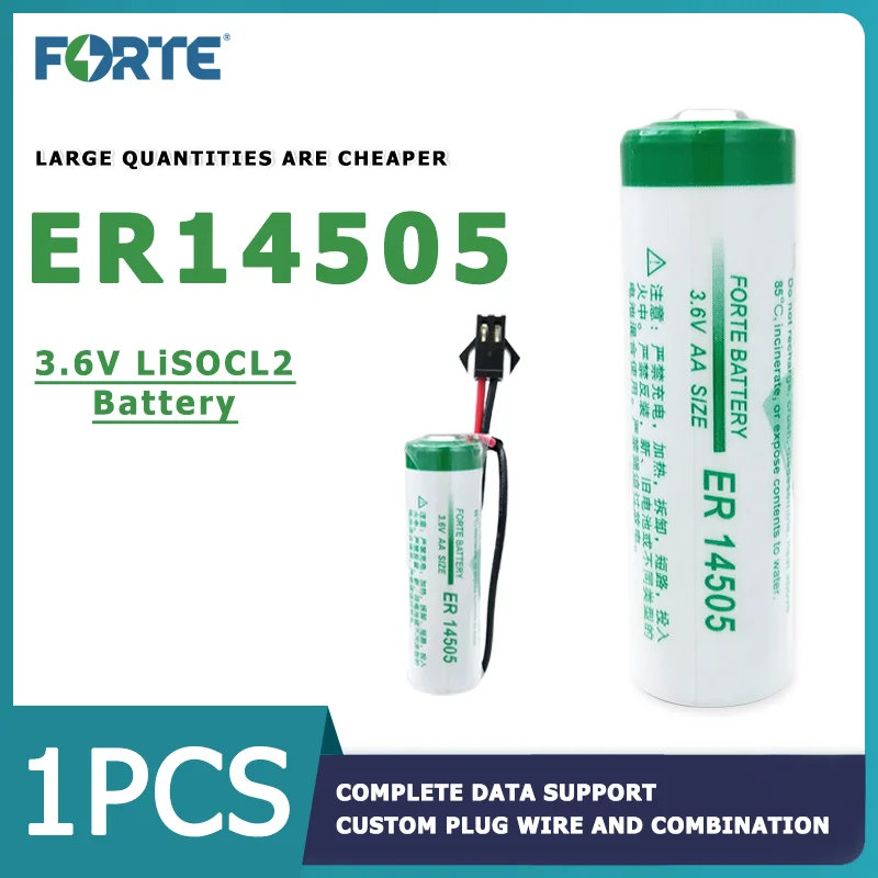 FORTE ER14505 3,6 V 2600mAH литиевая батарея AA CNC система промышленного управления сервопривод абсолютное значение энкодер универсальная батарея