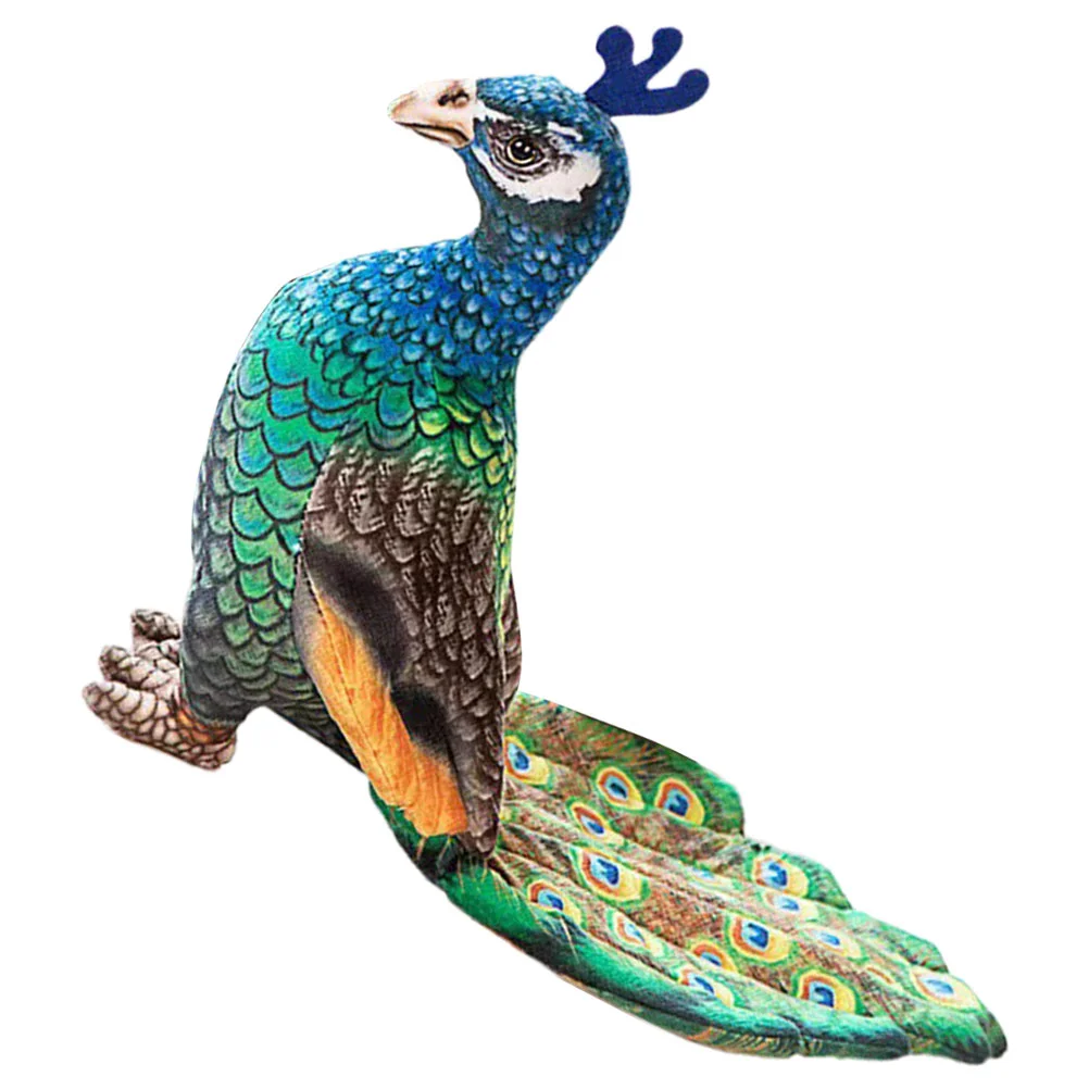 

Пушистые подушки, плюшевая игрушка в виде павлина, милые Мультяшные мягкие обнимающие животные для детей, имитация домашнего хозяйства