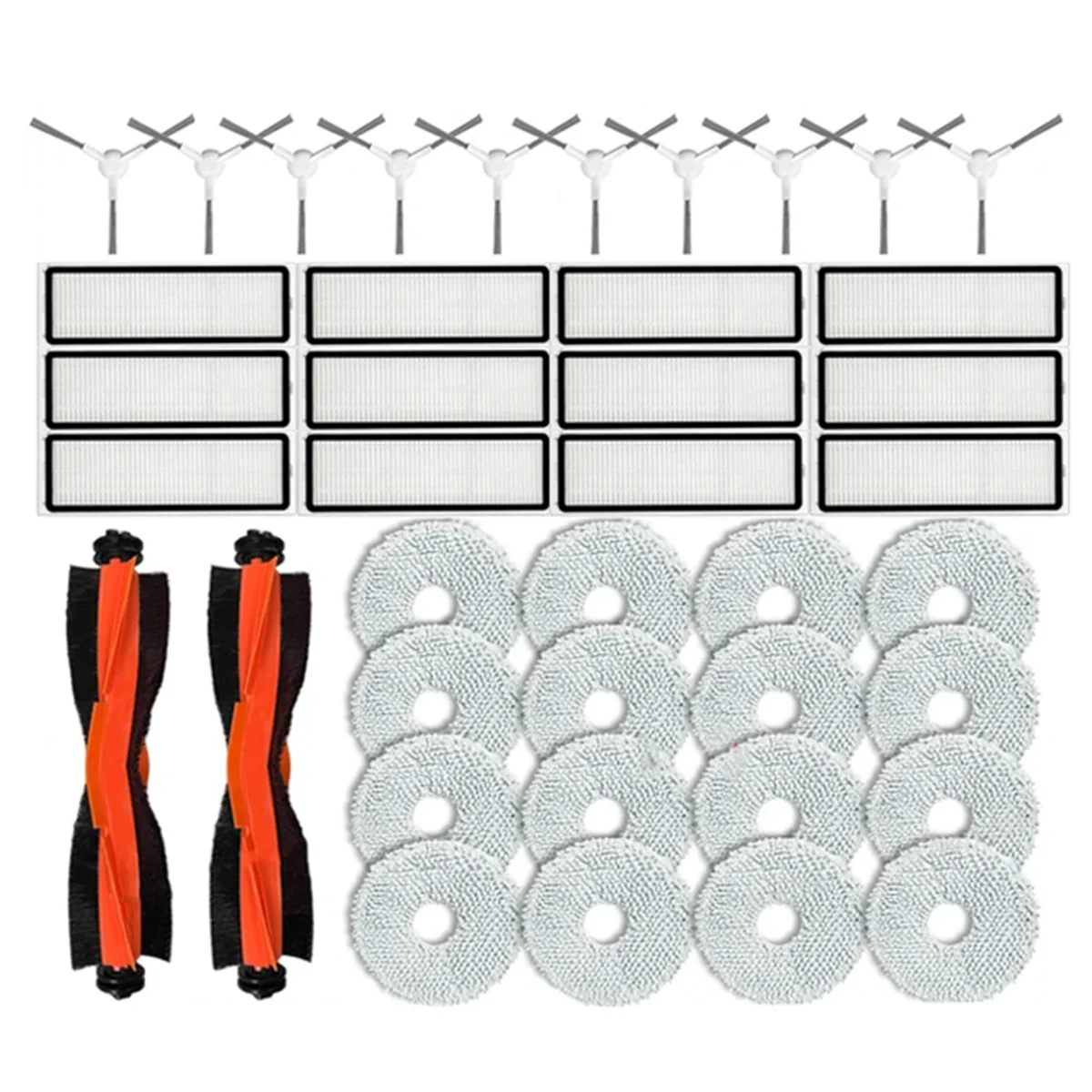 Запчасти для робота-пылесоса X20 + X10 / Plus Mian боковая щетка Hepa фильтр Швабра тканевые