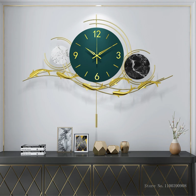 Настенные часы современного дизайна большие металлические железные креативные