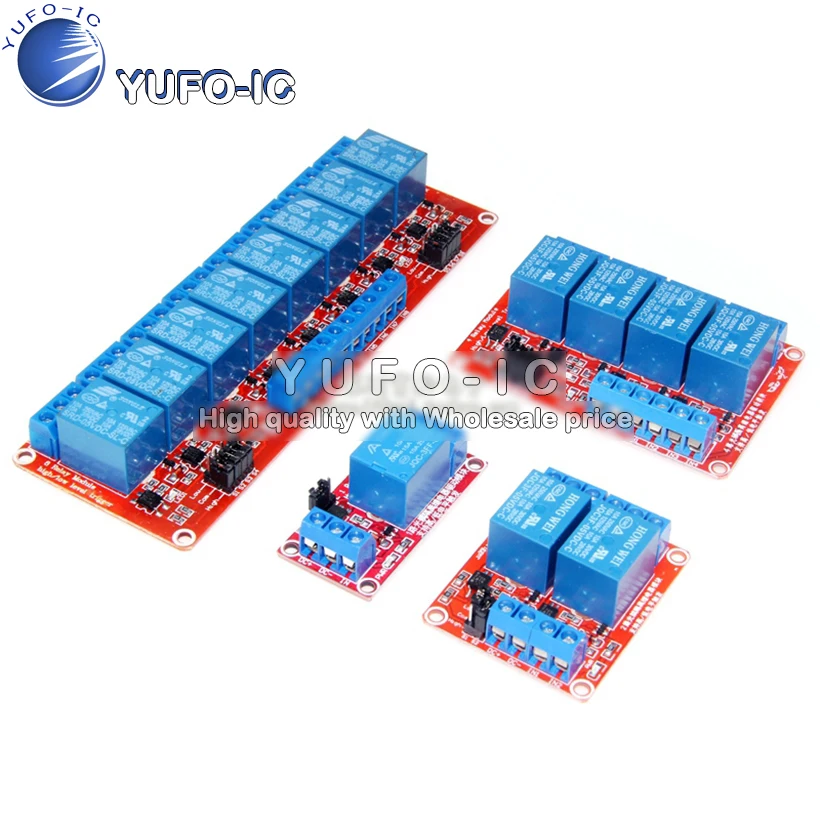 1/2/4/8-канальный релейный модуль 5 В оптическая соединительная изоляция