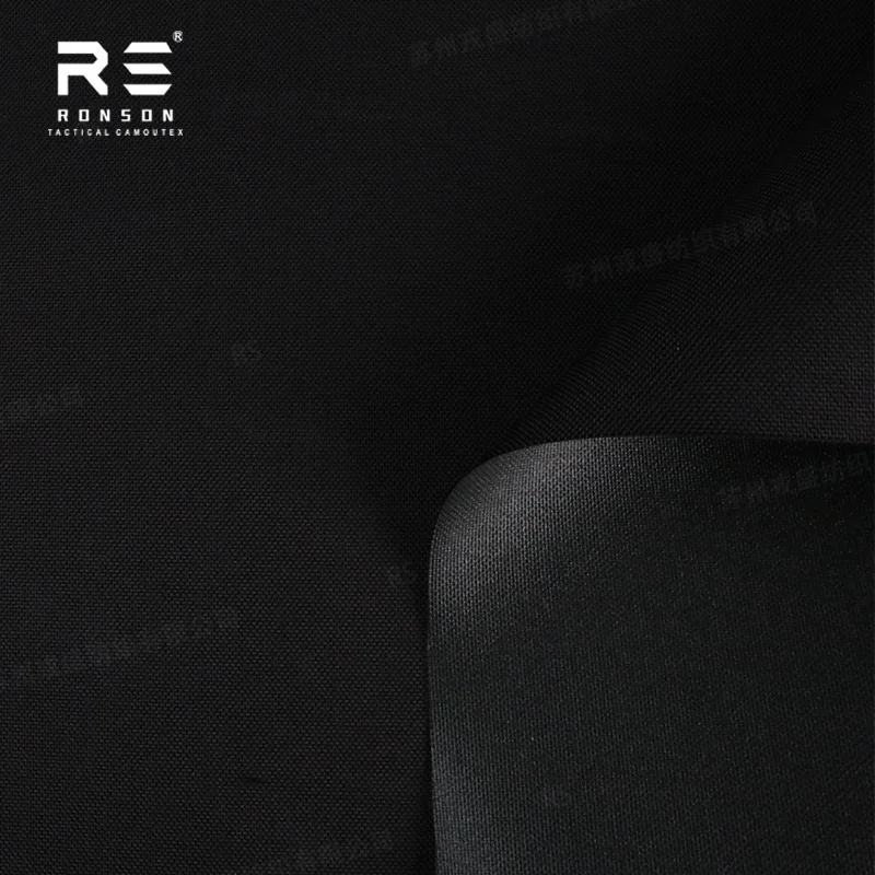 Фото Ткань Ronson Black 1000D N6.6 из нейлона Cordura Mil-spec с ПУ-покрытием Near-Infrared NIR WR для тактического снаряжения и спортивной одежды для активного отдыха №2