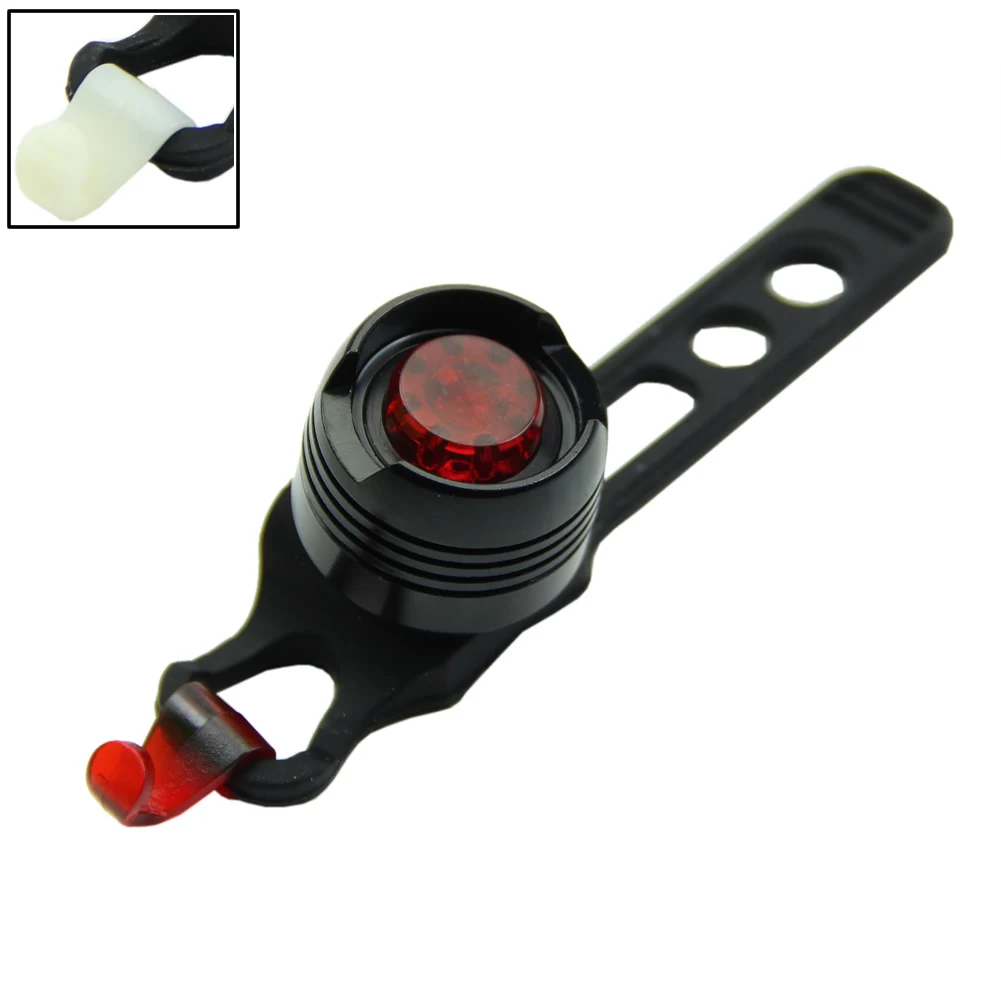

1pc Bike Cycling Front Rear Tail Helmet Light Safety Warning