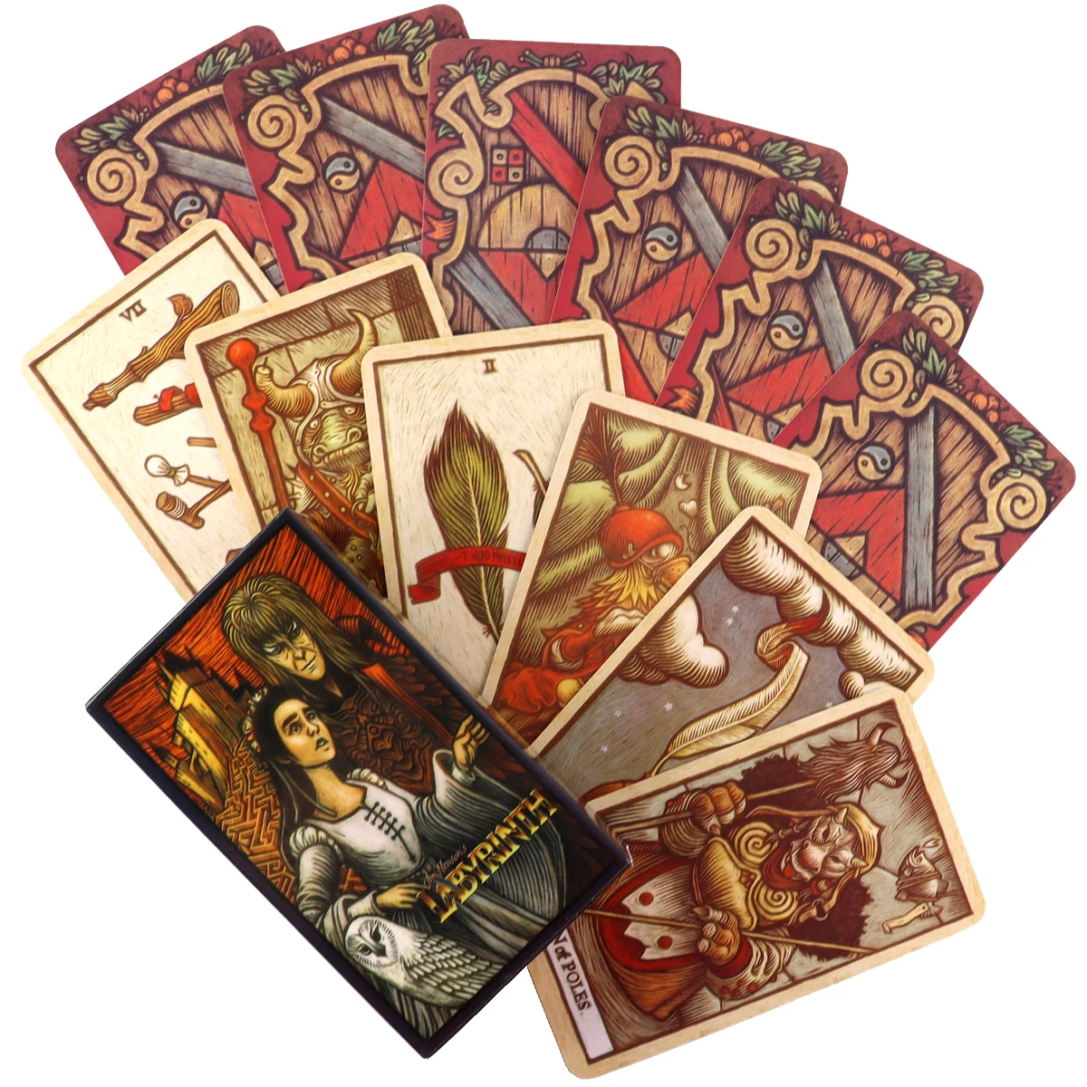 

Labyrinth Tarot Deck By Minerva Siegel 78 Cards Deck Fortune Telling Divination Leisure Party Tarot Cards with PDF Guidebook