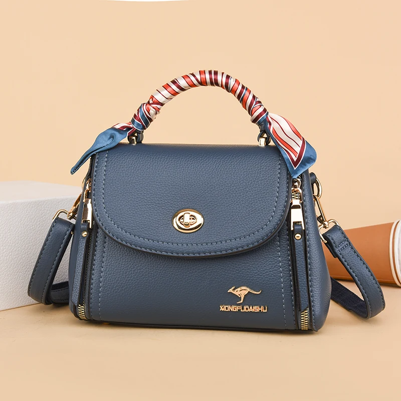 

New Women Top Handle Bag High Quality PU Leather Handbags and Purses for Female Satchels Mini Tote Bag Clutch Shoulder 2022 New