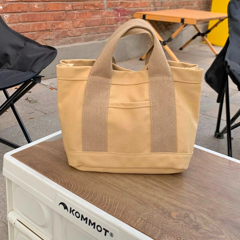 

Women's Bag Hot Sale 2023 New High Capacity Canvas Women's Bag Casual Simple Versatile Handbag Zipper Solid Women's Bag