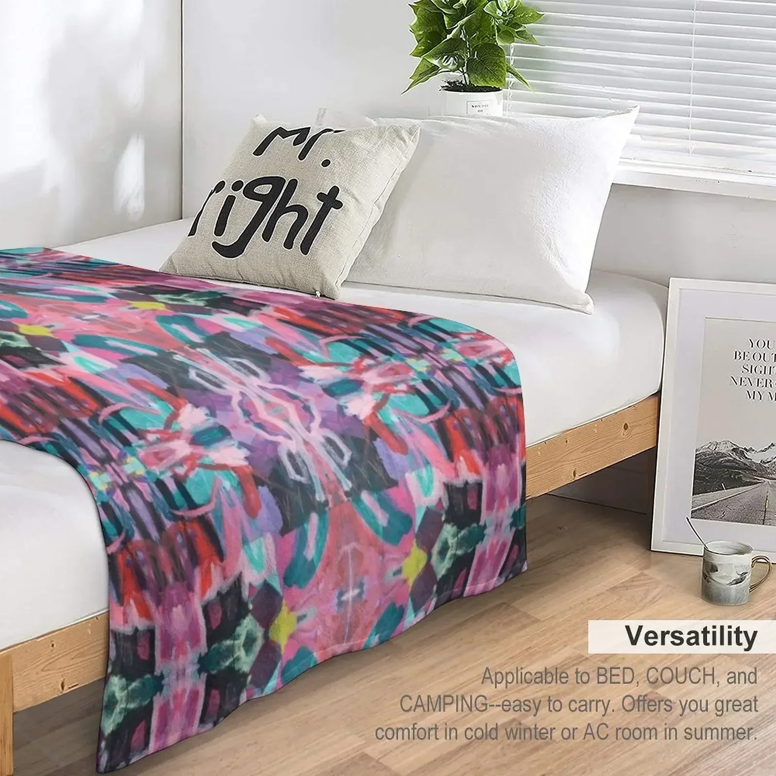 Геометрический калейдоскоп витражная мозаика абстрактное искусство пледы