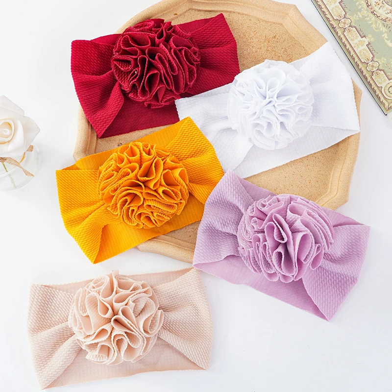 

Fashion Florals Headband Newborn Baby Elastic Princess Hairbands Kids Accessories Pure Flowers Fresh Style Cute Headwear Gifts