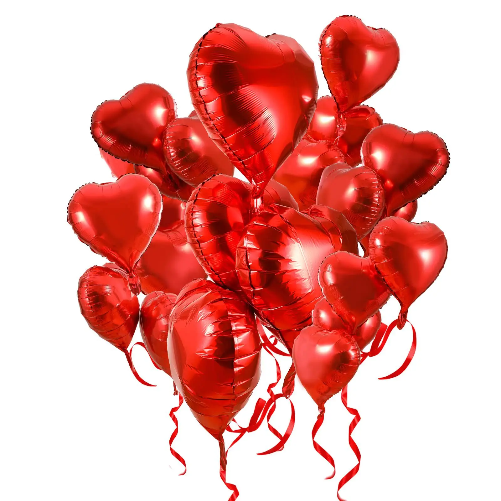 

5pcs 18 Inch Red Love Aluminum Film Balloons Happy Valentine's Day Wedding Proposal Confession Layout Decoration Birthday Baloon