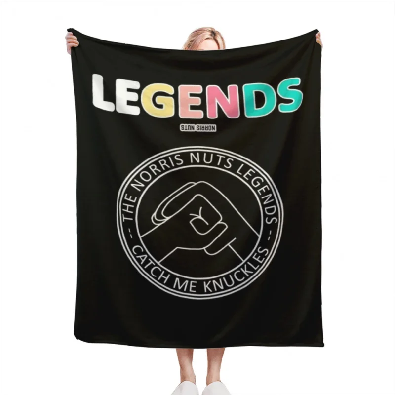 

Norris Nuts Legends Catch Me Knuckles Throw Blanket Tufting Blanket For Travel Light Dorm Room Essentials Luxury Thicken Blanket