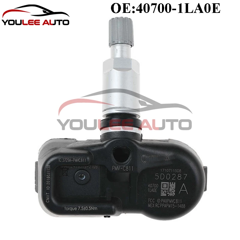 4шт 40700-1LA0E 407001 LA0E PMV-C811 Датчик давления в шинах TPMS для Nissan 370Z Cube Juke Leaf Quest Infiniti EX35 FX35