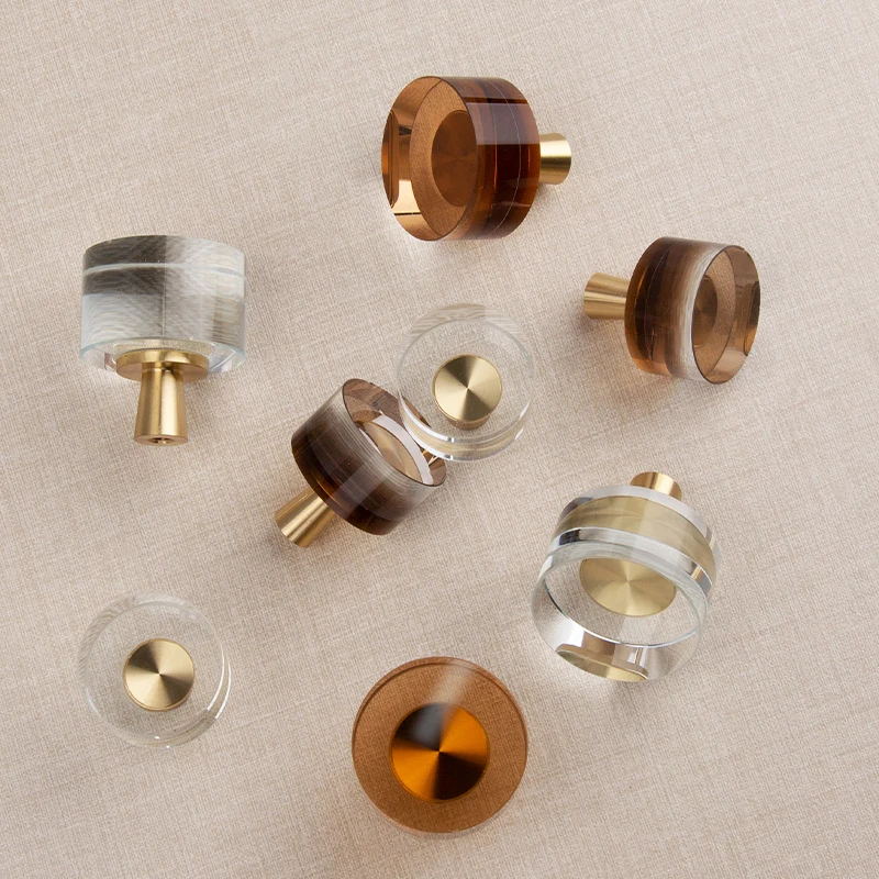 

Top Luxury 4PCS Brass+Crystal Furniture Handles Drawer Pulls Cupboard Wardrobe Kitchen Shoe TV Wine Cabinet Pulls Knobs